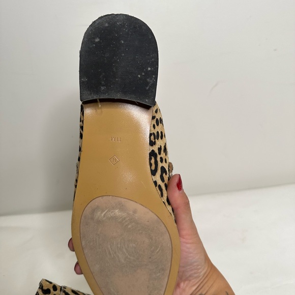 SOLD HALOGEN Leopard print loafer mule - Picture 7 of 7